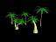 Low poly toony palm tree